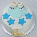 Religious Cakes - Christening / Dedication Baby Shoe Cake Boy (D, V)